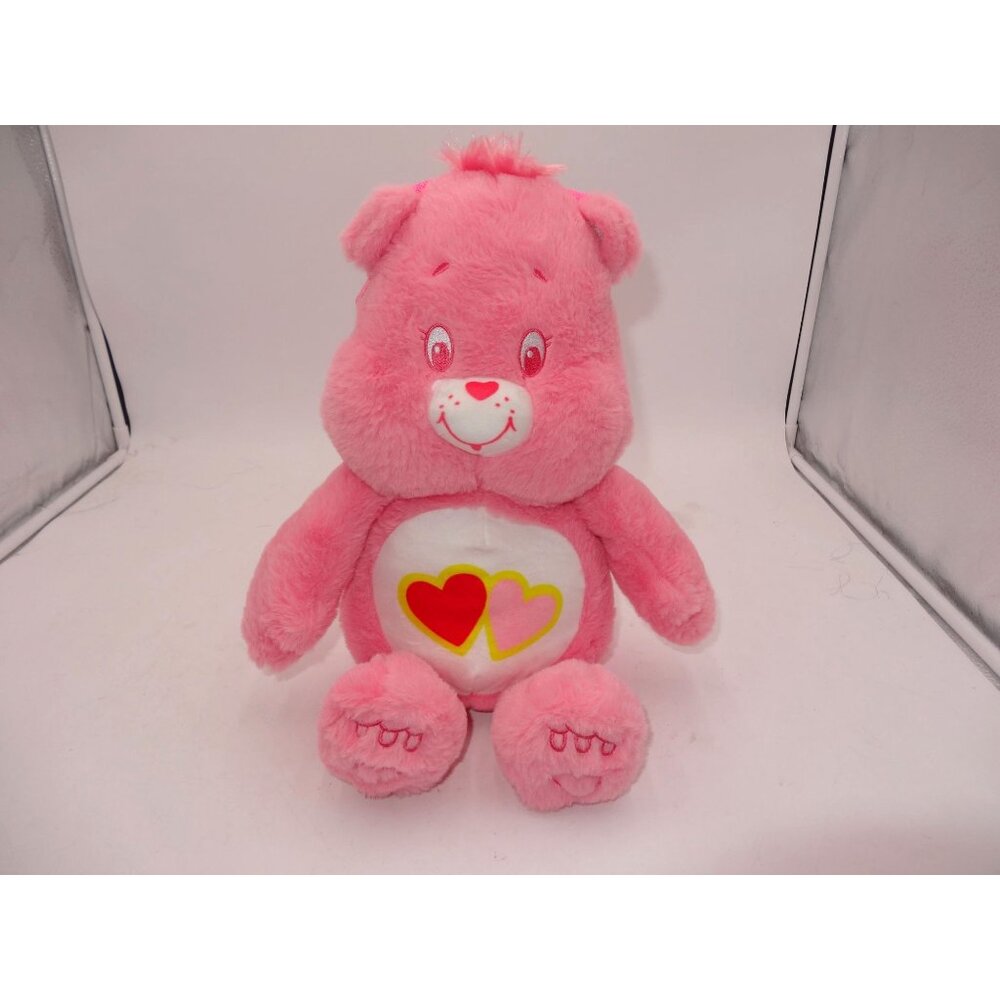 Care Bears Love A Lot Pink 17"‎ Plush Mini Backpack Pouch Bag Tote